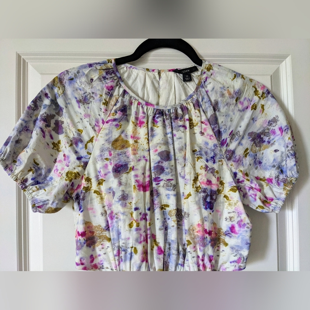 J Crew Flora Obscura dress